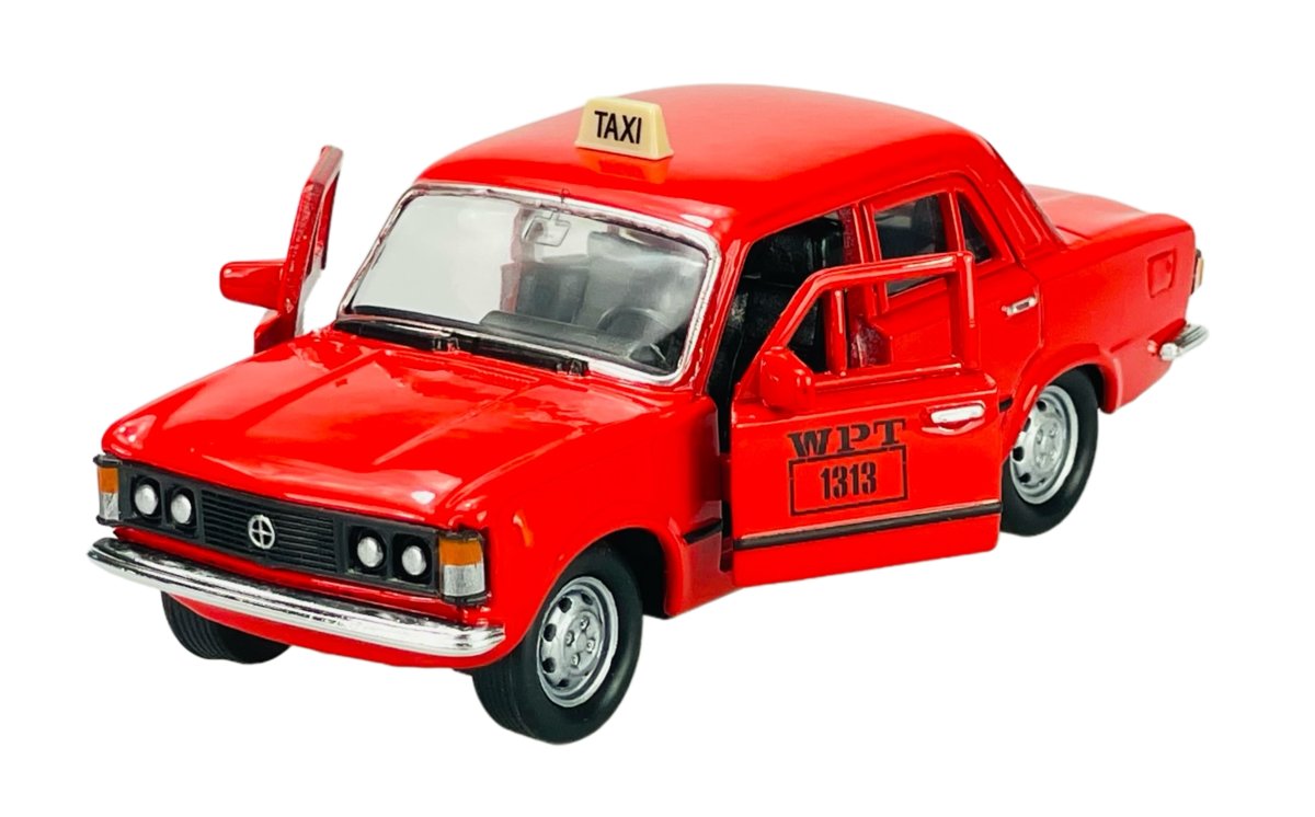 WELLY FIAT 125P TAXI CZERWONY 1:34 42399