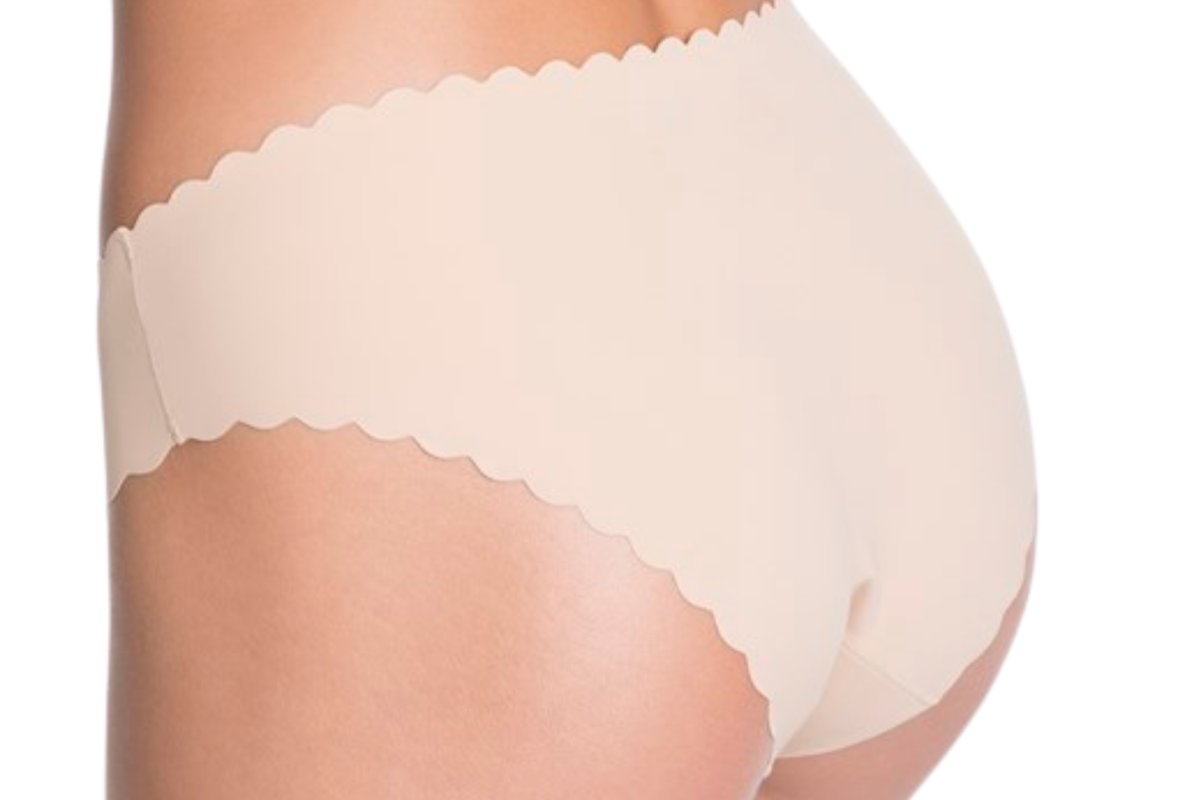 Figi damskie bezszwowe SHELLIE Julimex beżowe  XL