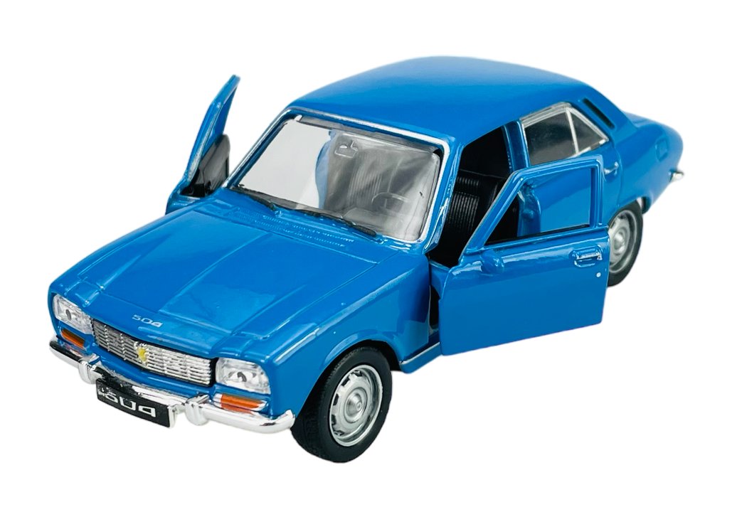 WELLY OLD TIMER 1975 PEUGEOT 504 NIEBIESKI 1:34 43776 42394