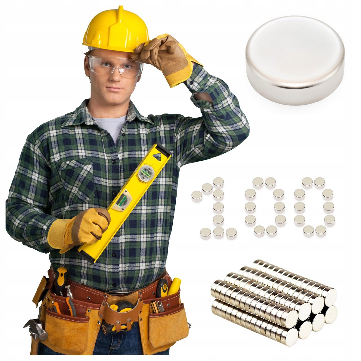 MAGNES NEODYMOWY WALCOWY 5x2 mm 5/2 OKRĄGŁY SILNY MOCNY KRĄŻEK N42 Magnesy