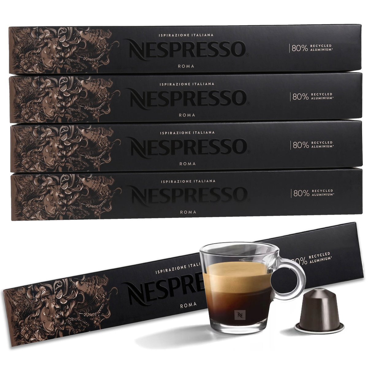 Kawa w kapsułkach o smaku ISPIRAZIONE ROMA NESPRESSO 50 kapsułek