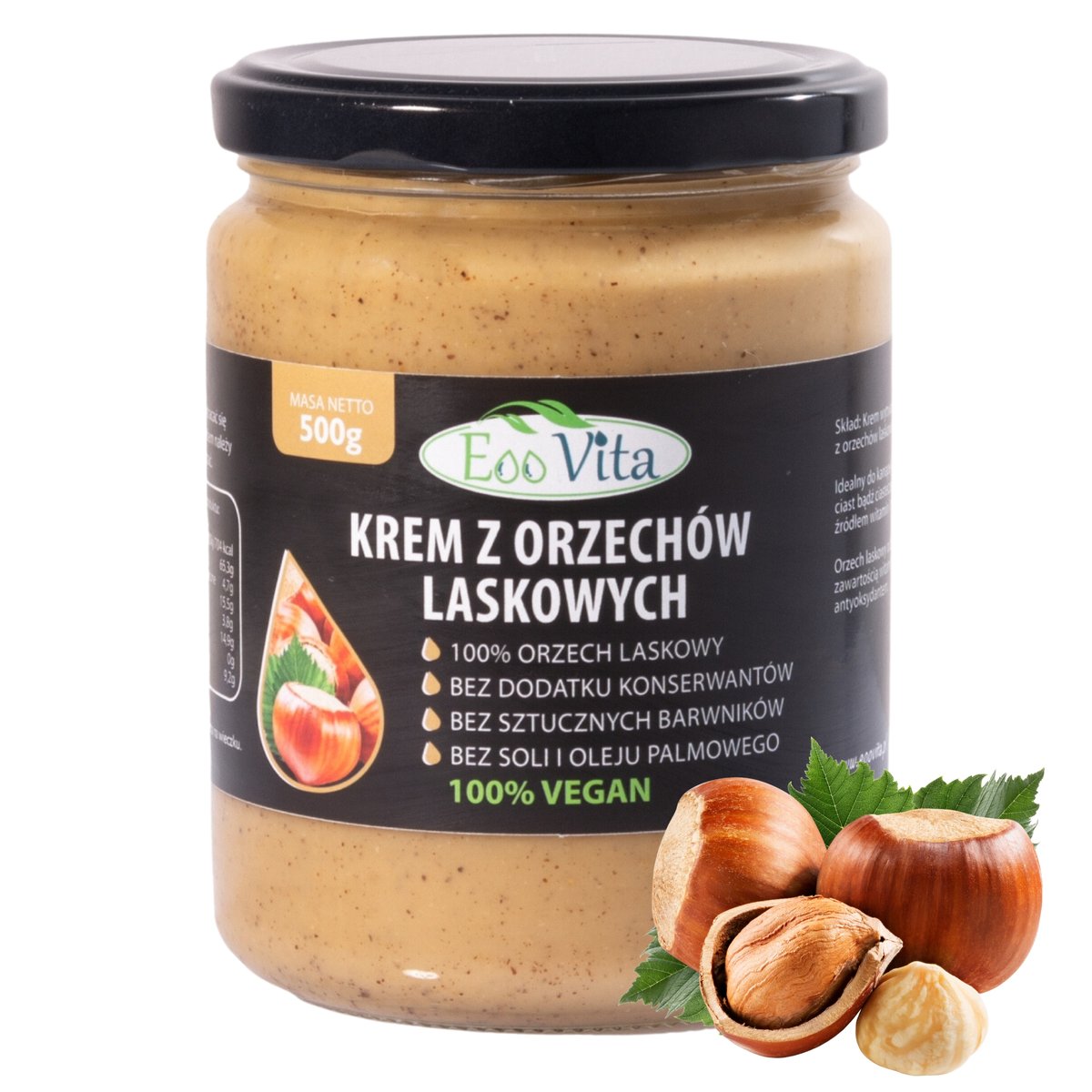 Krem orzechy laskowe 900g