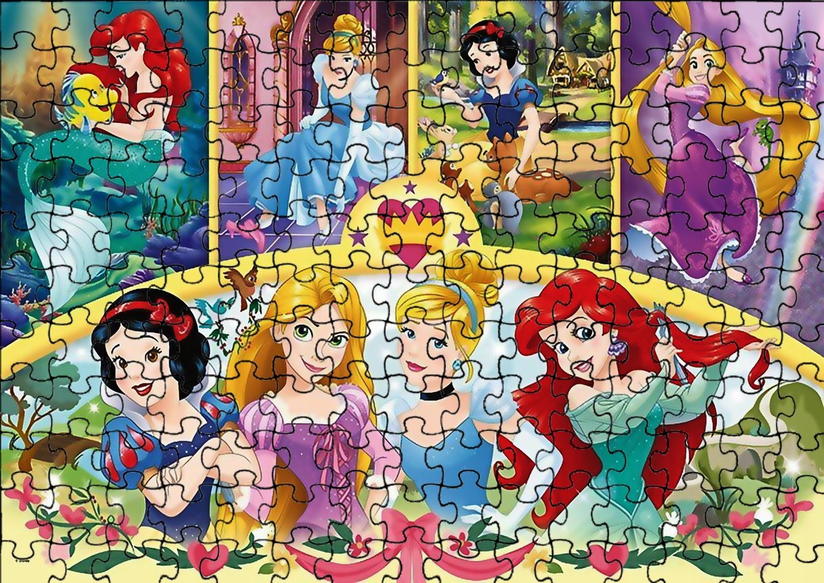 Puzzle Układanka 24 el : Księżniczki + Woreczek Z Nadrukiem