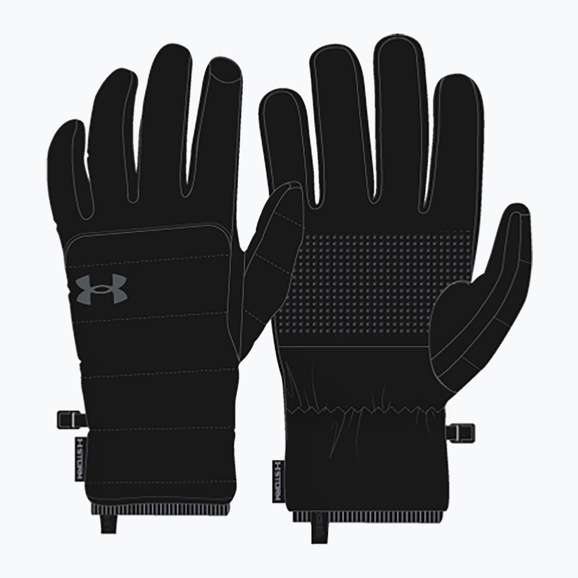 Rękawiczki treningowe męskie Under Armour Storm Insulated black / castlerock | WYSYŁKA W 24H | 30 DNI NA ZWROT