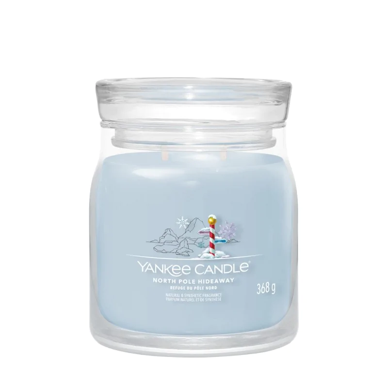 Yankee Candle Świeca Zapachowa Słoik Średni North Pole Hideaway