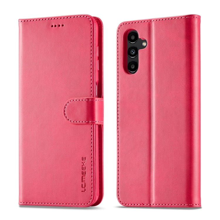 Etui skórzane iMeeke Wallet do Samsung Galaxy A54 5G - Różowy