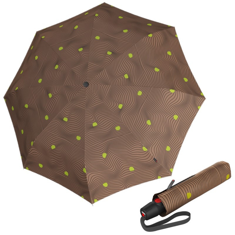 KNIRPS T.200 MEDITATE TAUPE - elegancki, w pełni automatyczny parasol EKO
