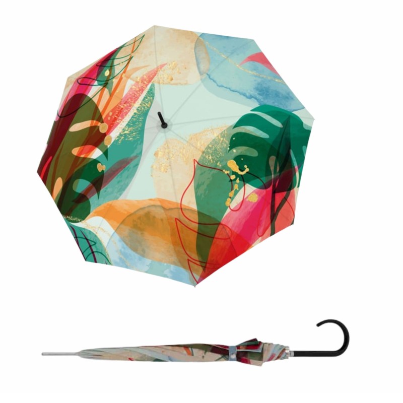 Carbonsteel Long AC Golden - parasol strzelecki z trzonkiem dla kobiet