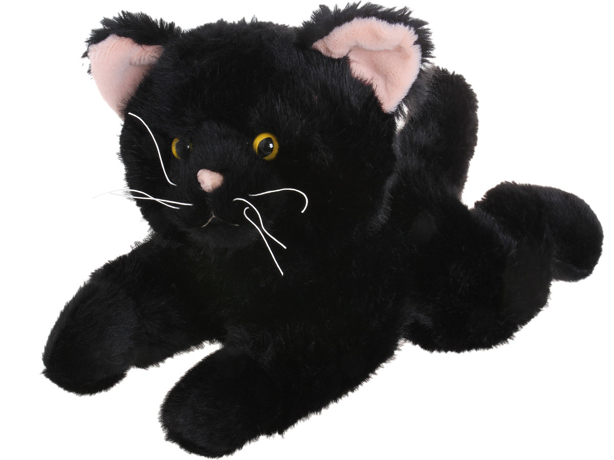 Maskotka Pluszowa CZARNY KOT Kotek Duży Przytulanka Dla Dzieci 45 cm