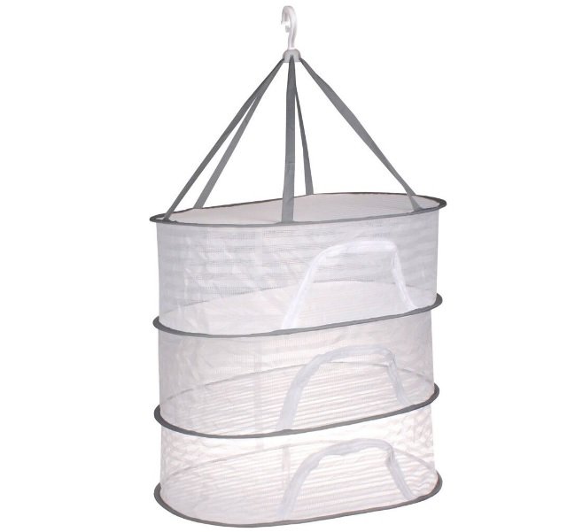 Zawieszana Suszarka Spożywcza Na Warzywa Owoce Zioła Grzyby 3-Poziomowa