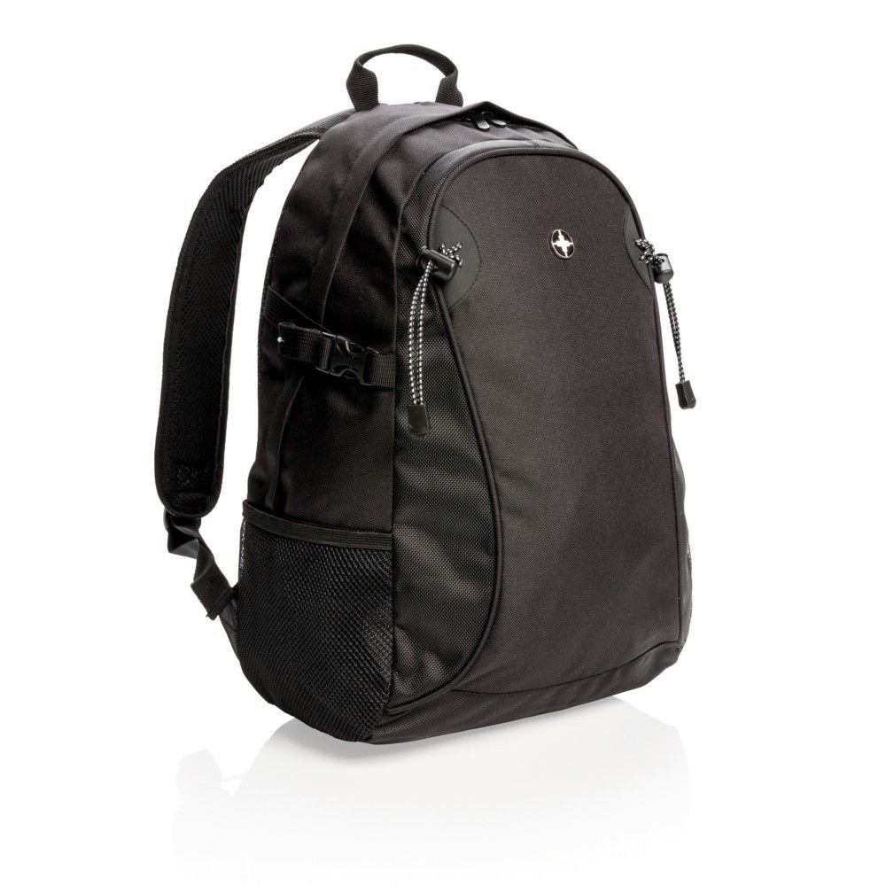 Plecak Swiss Peak Outdoor, czarny, poliester, 17x45x30 cm