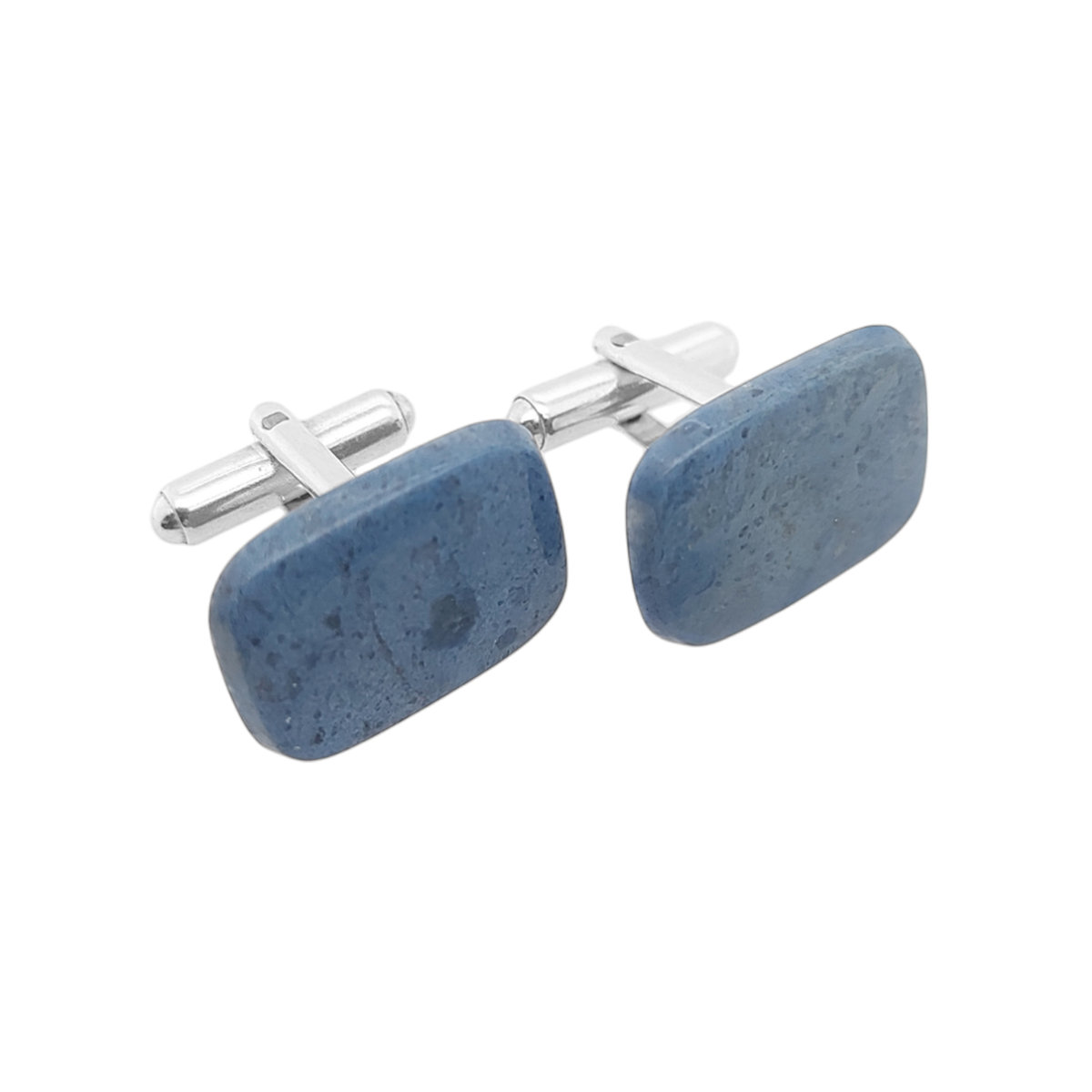 Spinki do mankietów Dumortieryt prostokątny (S1380) Srebro [925]