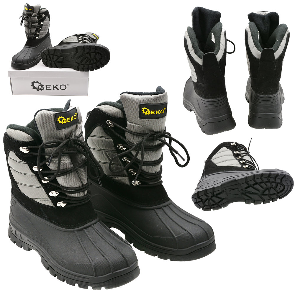 BUTY ROBOCZE OCHRONNE OCIEPLANE ŚNIEGOWCE GEKO G90544 ROZMIAR 45 WYSOKIE