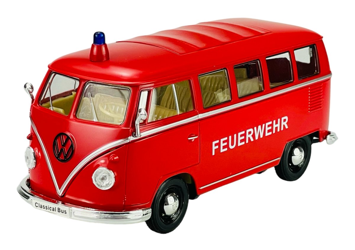 WELLY 1963 VW VOLKSWAGEN T1 BUS STRAŻ POŻARNA 1:24 22095
