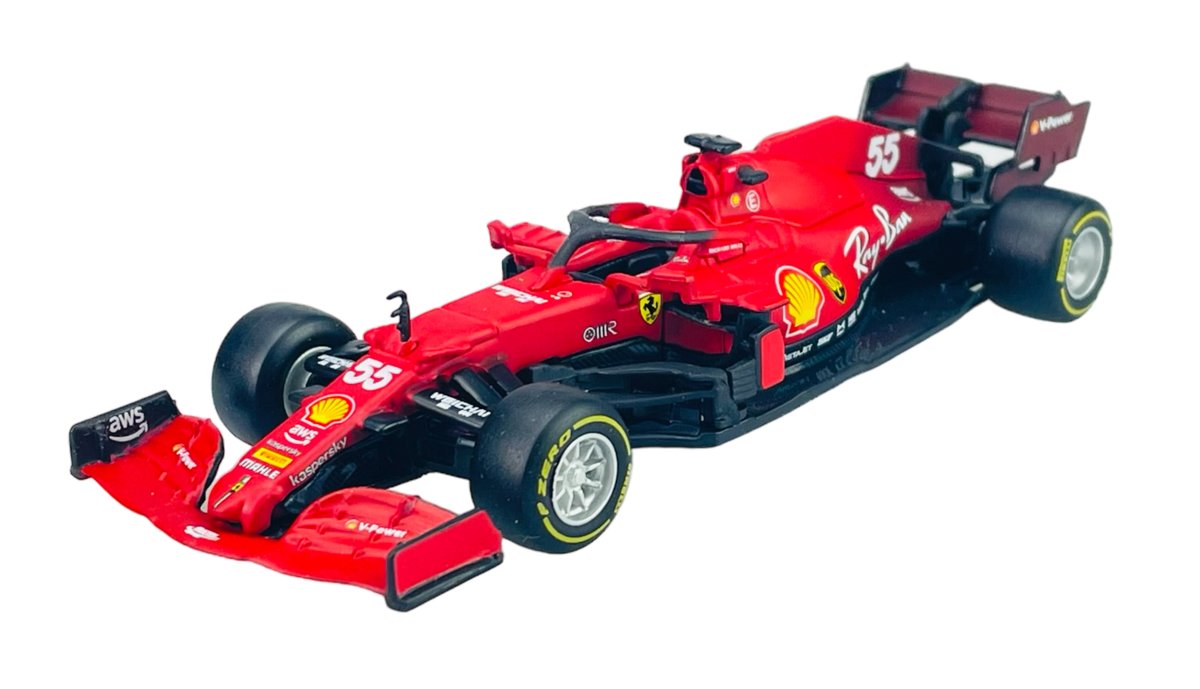BBURAGO 2021 FERRARI RACING F1 SF21 #55 CARLOS SAINZ 36829 1:43