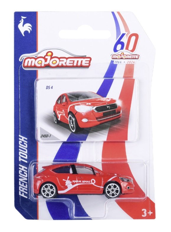 MAJORETTE FRENCH TOUCH CITROEN DS4 CZERWONY 1:64 212055011