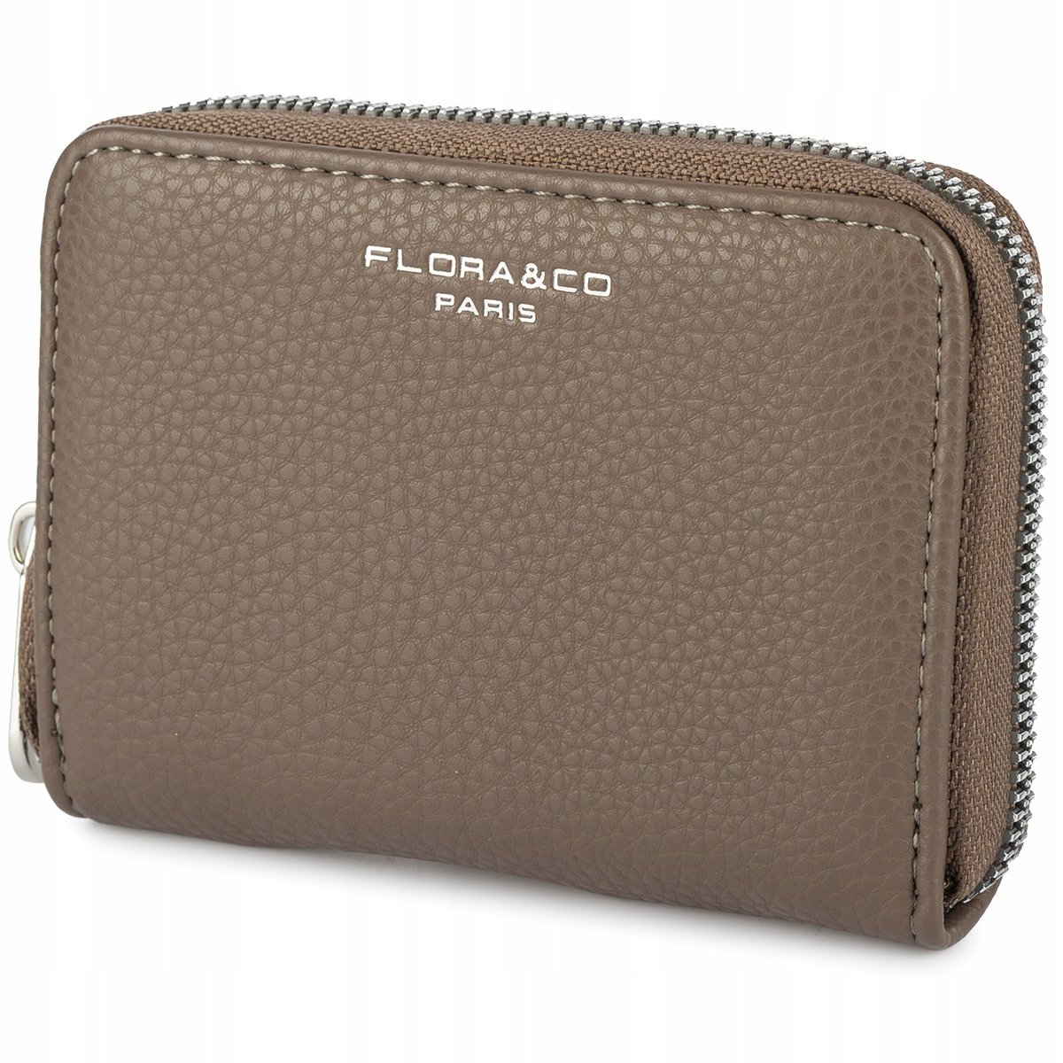 Portfel Portmonetka Damski Mały Ekoskóra Flora & CO Taupe