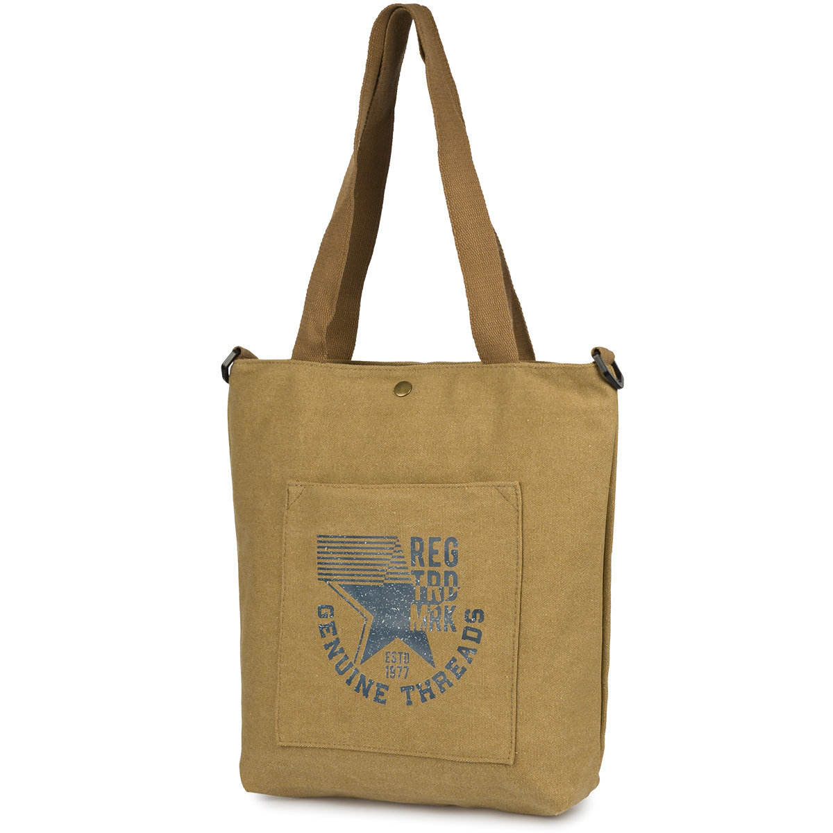SHOPPER Torba Bawełniana Damska na ramię Pojemna Vintage WOREK Beżowa