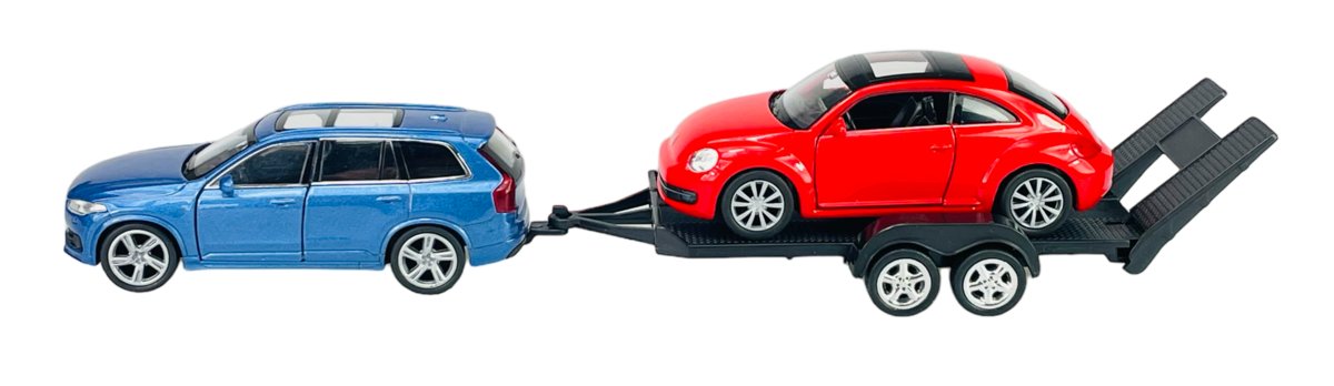 WELLY 2-PACK VOLVO XC90 + VW THE BEETLE 1:34