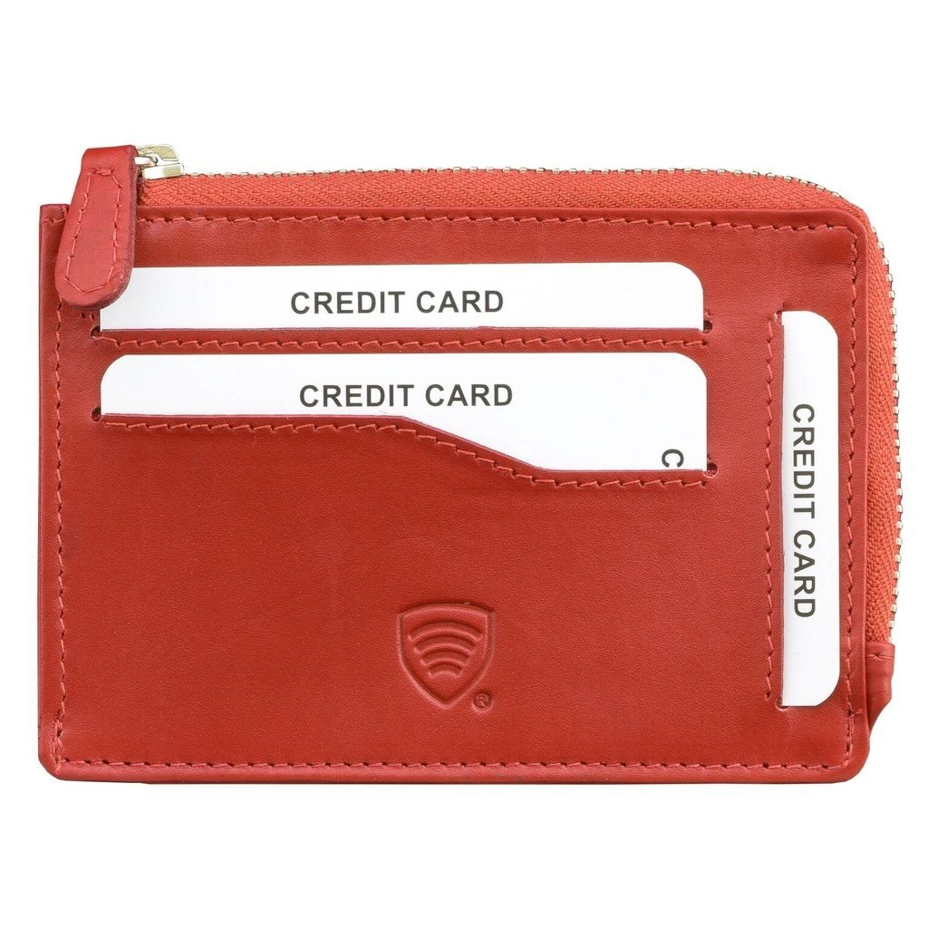 Koruma, Etui damskie na karty, czerwone, 11x8x1 cm