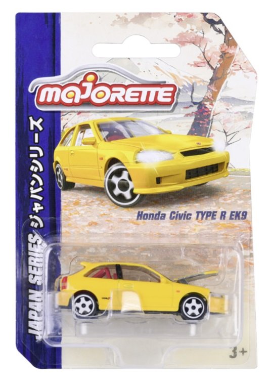 MAJORETTE JAPAN SERIES HONDA CIVIC TYPE E EK9 ŻÓŁTY 1:64 212051029
