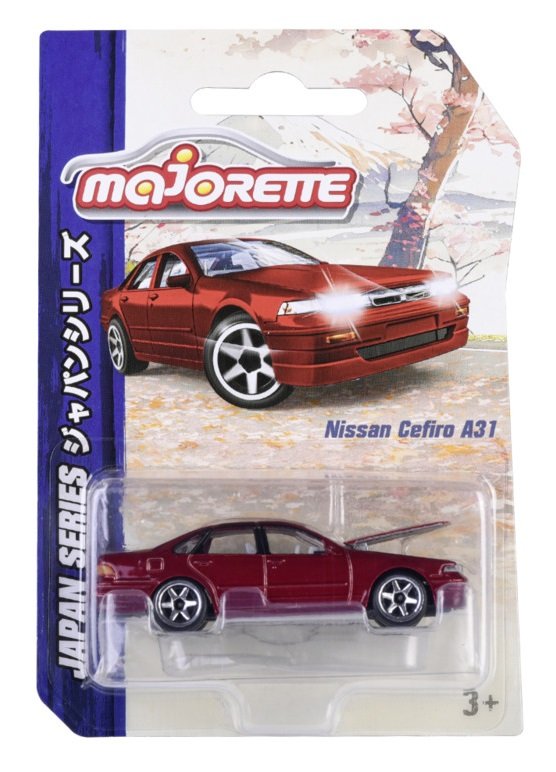 MAJORETTE JAPAN SERIES NISSAN CEFIRO A31 CZERWONY 1:64 212051029