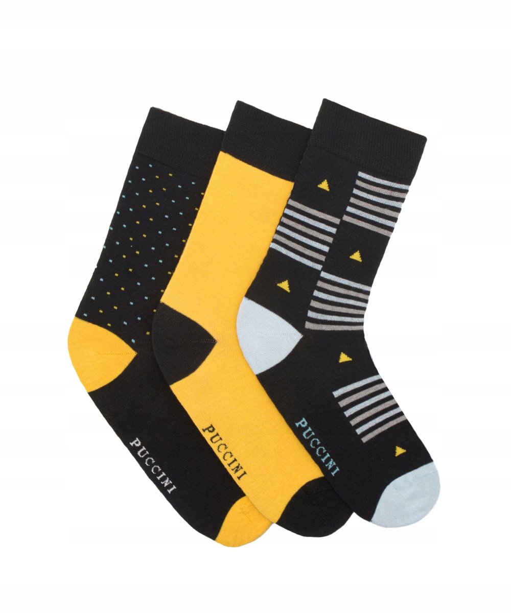 Skarpety Męskie Skarpetki Bawełniane 3 pary 39-42 PUCCINI SKS22326-3942