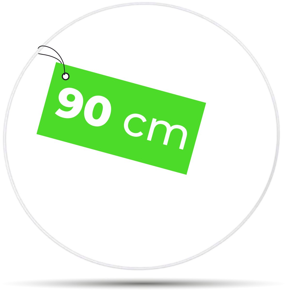 OBRĘCZ METALOWA 90 CM BIAŁA B90 METALOWEOBRECZE