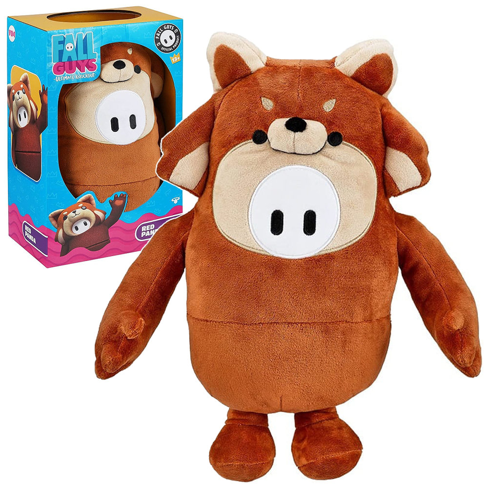 Fall Guys Pluszak Red Panda 30cm Oryginalna Maskotka z Gry Przytulanka Moose
