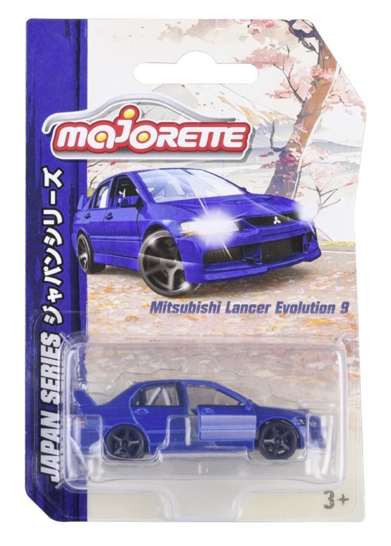 MAJORETTE JAPAN SERIES MITSUBISHI LANCER EVOLUTION IX 9 NIEBIESKI 1:64 212051029