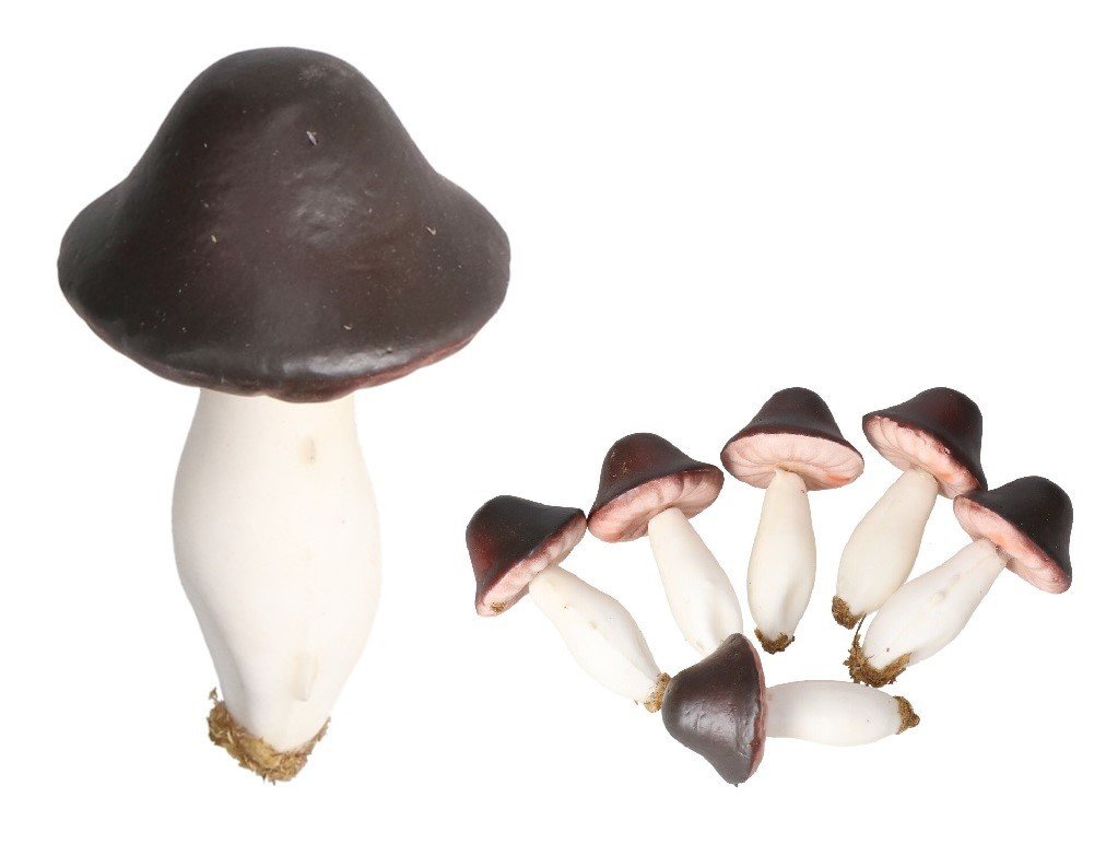 Grzybki Dekoracyjne 6Szt Ozdoba Do Stroika