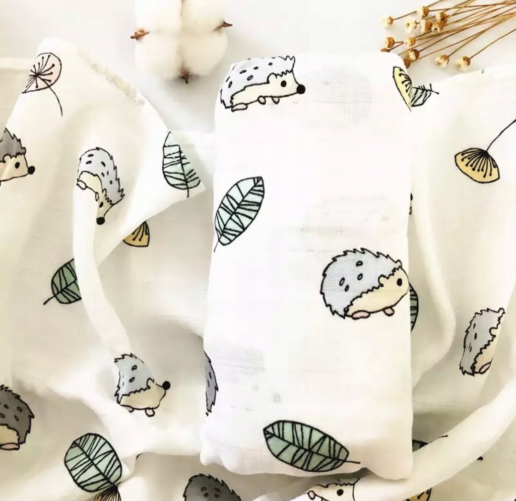 DELIKATNA BAMBUSOWA PIELUCHA jeżyk pieluszka bambo