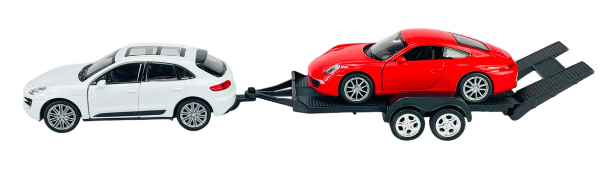 WELLY 2-PACK PORSCHE MACAN TURBO S + PORSCHE 911 (991) CARRERA S 1:34