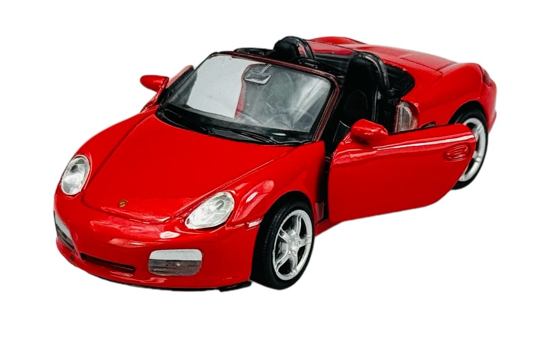 WELLY PORSCHE BOXSTER S BEZ DACHU CZERWONY 1:34 42375