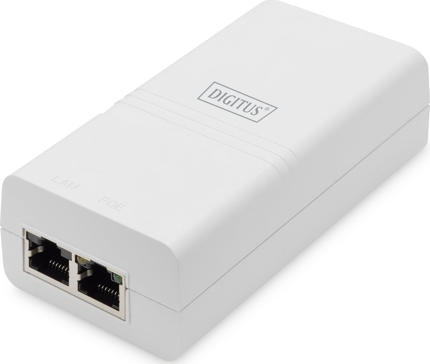 Ładowarka Digitus Zasilacz/Adapter PoE DIGITUS 802.3af max. 48V 15.4W Gigabit aktywny, biały