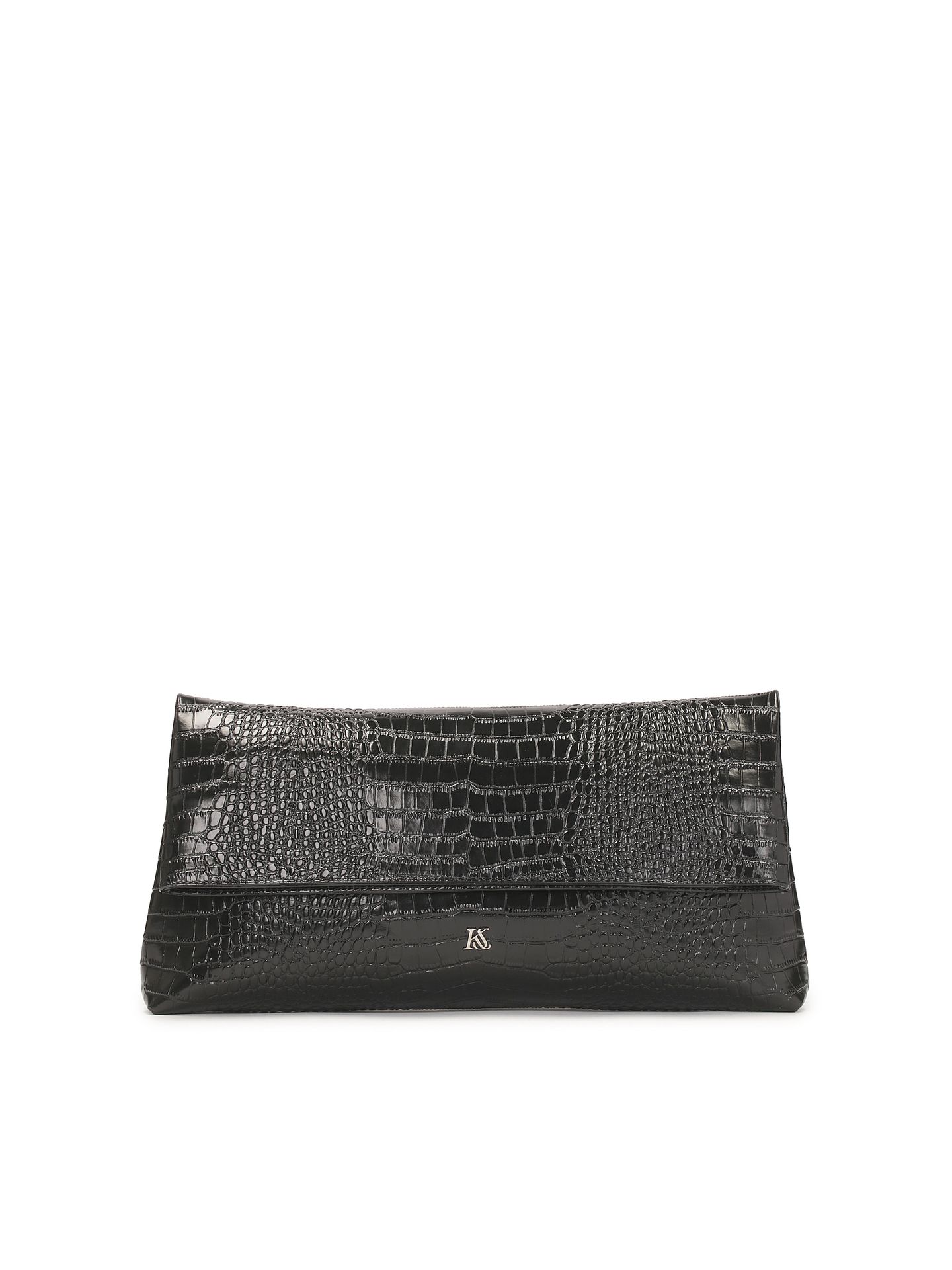 Duża torebka wieczorowa z tłoczonej skóry