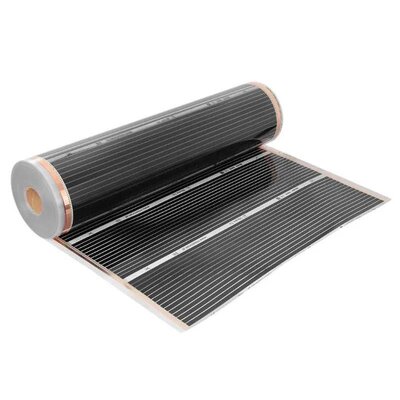 Folia grzewcza pod panele MISSION AIR W/m2 Black Silver 12m2 (12m x 100cm) + regulator Aries Biały