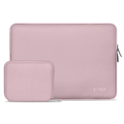 Etui na laptopa TECH-PROTECT Neoslim 13-14 cali Różowy + Torba na akcesoria NEOSLIM LAPTOP 13-14 DUSTY ROSE