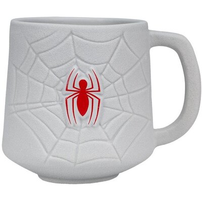 Kubek Ceramiczny SPIDER-MAN 450ml / Biały / Marvel / Pajęczyna / Nowy