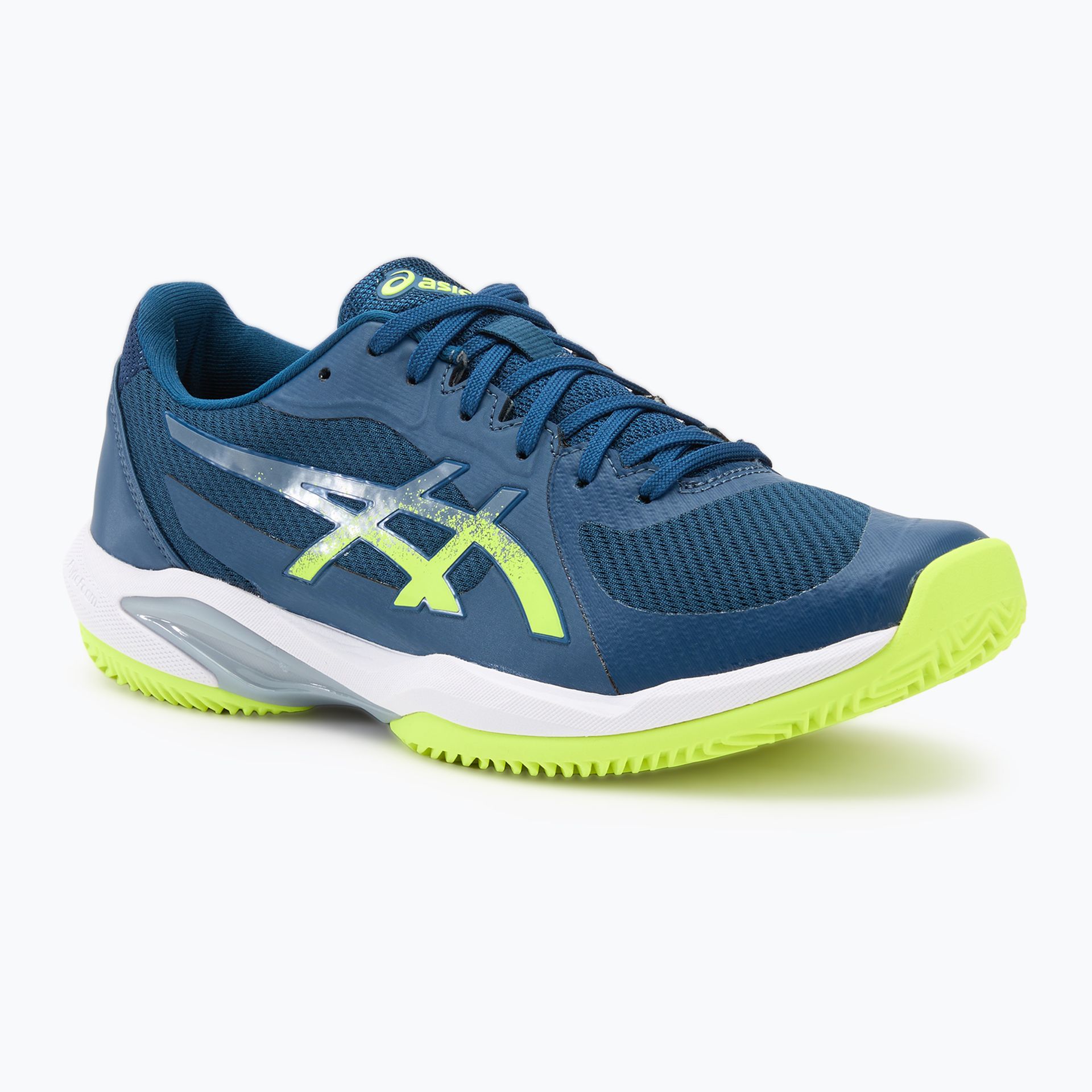 Buty do tenisa męskie ASICS Solution Swift FF 2 Clay mako blue/ safety yellow WYSYŁKA W 24H 30 DNI NA ZWROT