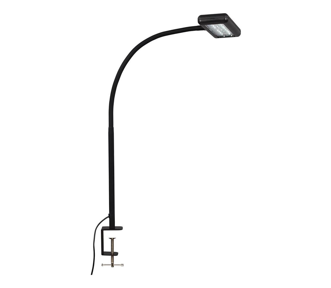 Brilo - LED Elastyczny Lampa stołowa z klipsem TRASNA LED/7,5W/230V czarny