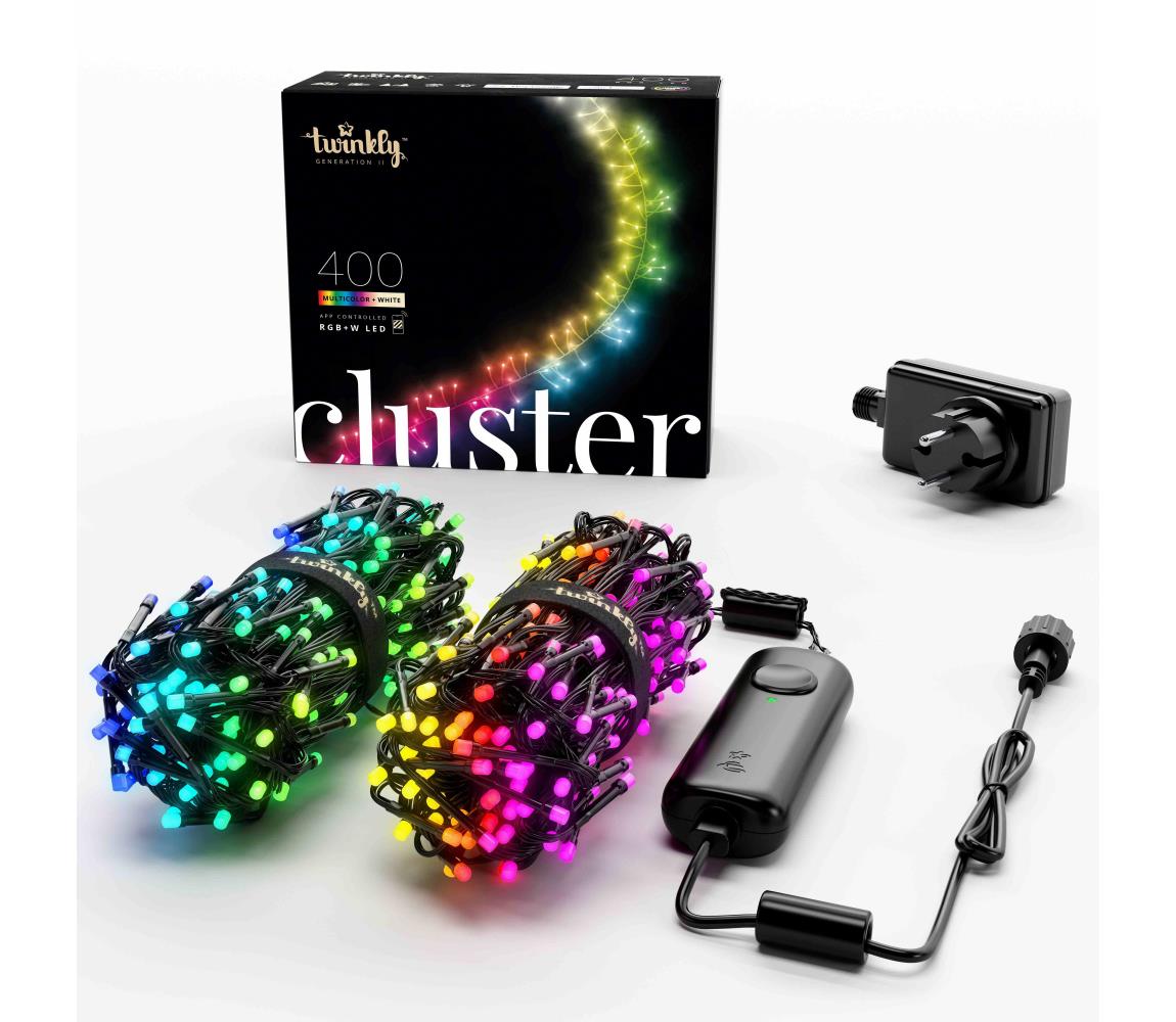 Twinkly TWC400SPP-BEU - LED RGBW Ściemnialny zewnętrzny łańcuch LED 9,5m IP44 Wi-Fi
