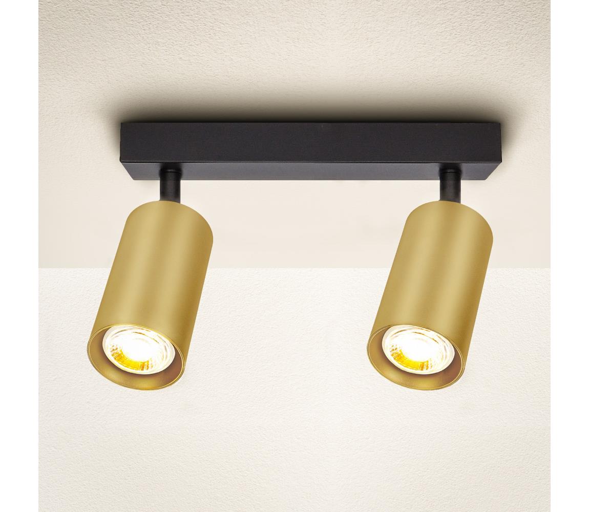 Brilagi - Oświetlenie punktowe SELE GOLDEN 2xGU10/30W/230V czarny/złoty