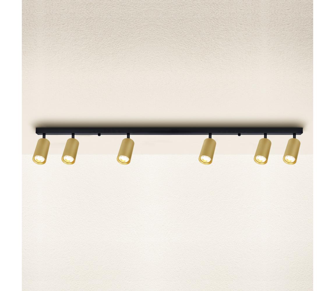 Brilagi - Oświetlenie punktowe SELE GOLDEN 6xGU10/30W/230V czarny/złoty