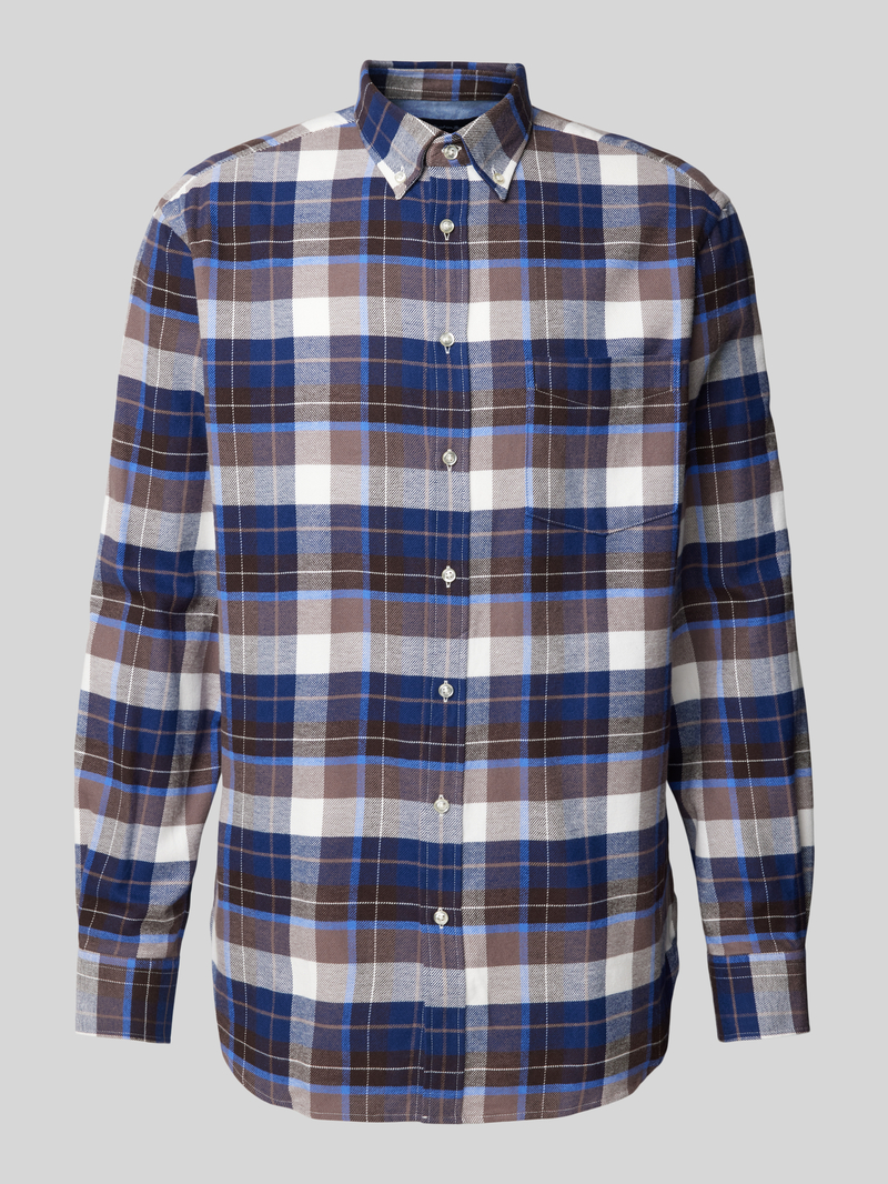 Koszula casualowa o kroju regular fit z kołnierzykiem typu button down
