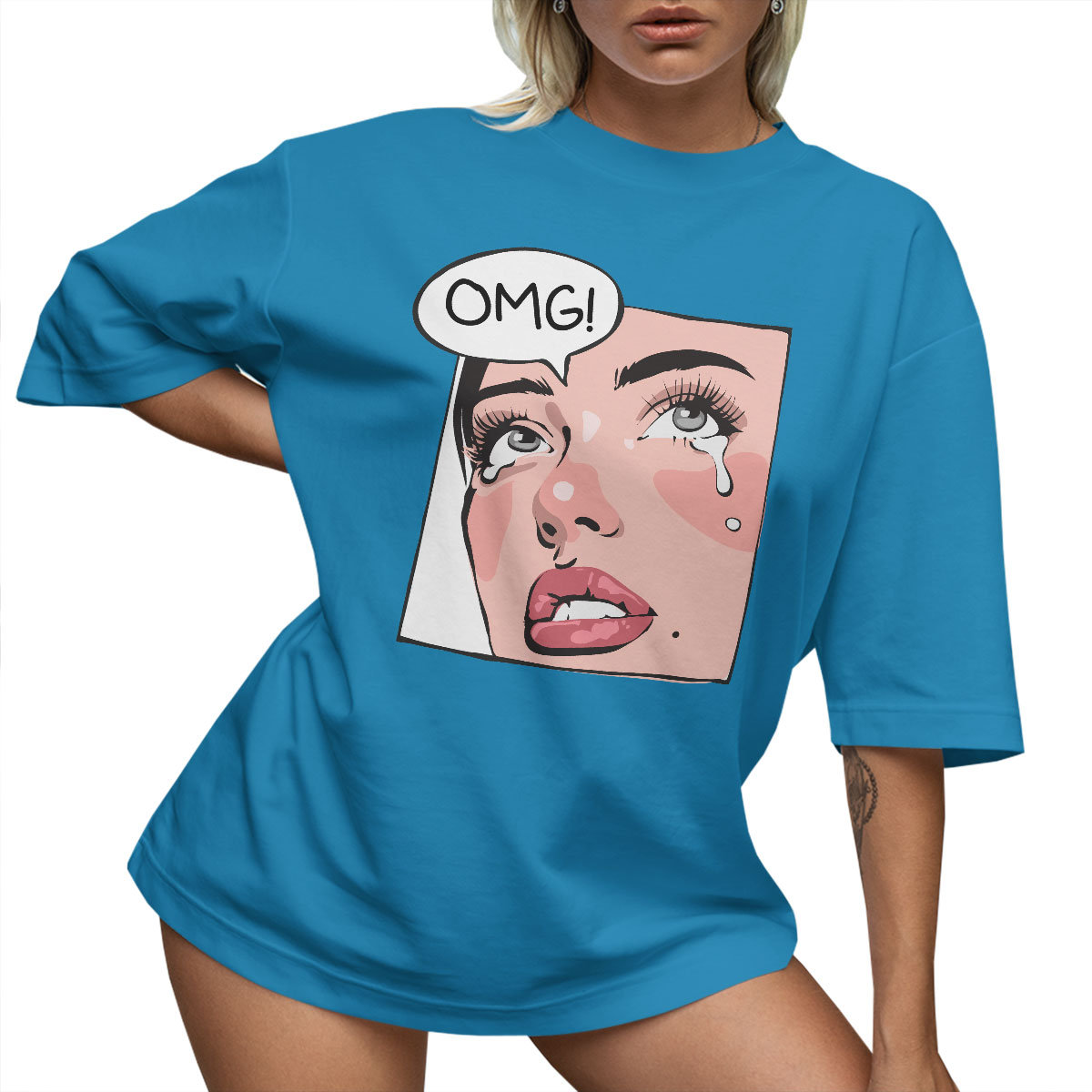 T-SHIRT OVERSIZE LU��NA KOSZULKA OMG XXXL SUKIENKA JAKO����