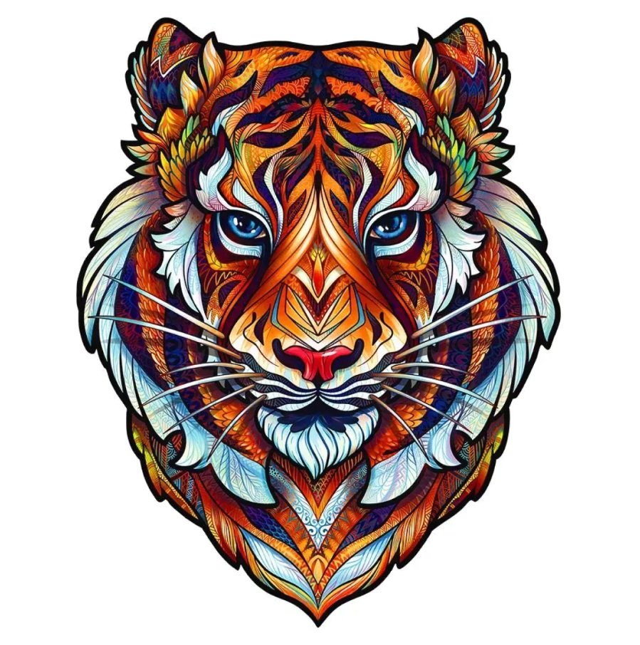 Uroczy Tygrys drewniane puzzle 273 el. Unidragon