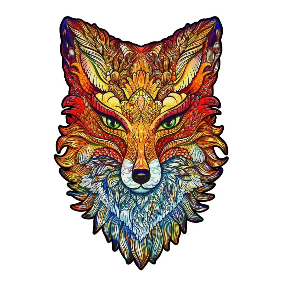 Ognisty lis drewniane puzzle 700 el. Unidragon