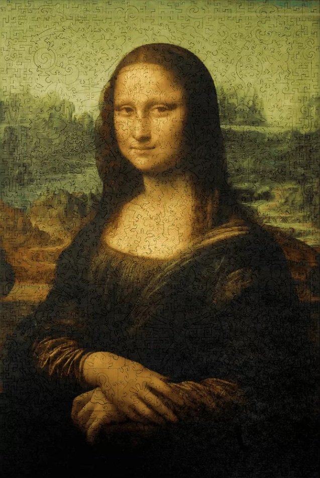 Mona Lisa Unidragon drewniane puzzle 1000 el.