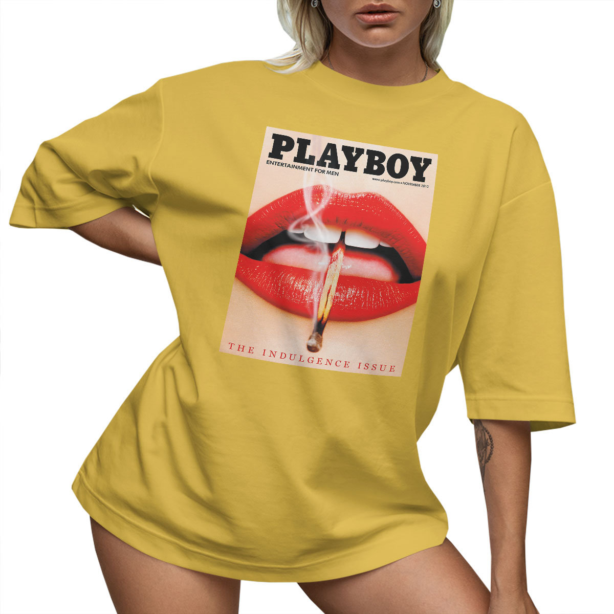 T-SHIRT OVERSIZE LU��NA KOSZULKA AESTHETIC PLAYBOY USTA XXL SUKIENKA JAKO����